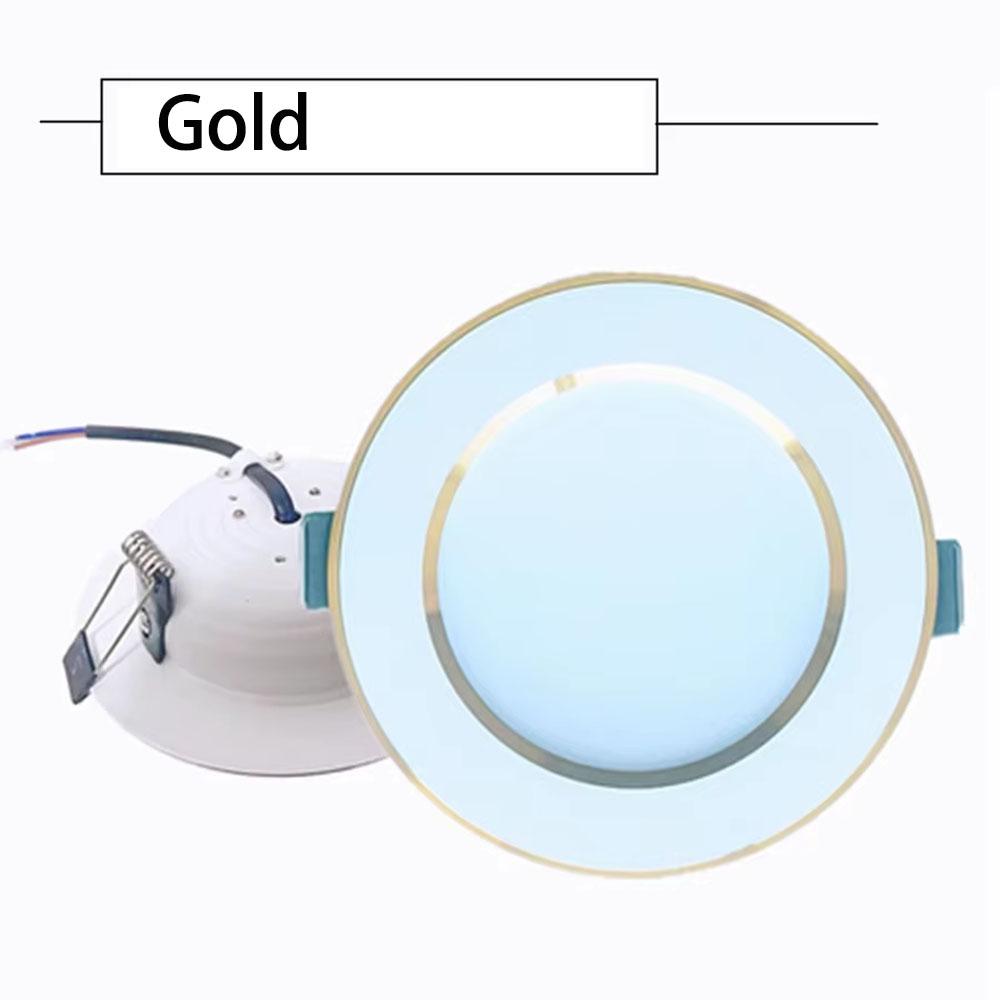 AC85V-265V LED Einbaustrahler Spot 5W 7W 9W 12W 15W 18W 20W Eingelassen in LED Decken-Einbaustrahler Licht Kalt Warmweiß Lampe Gold Shell 5W warm weiße