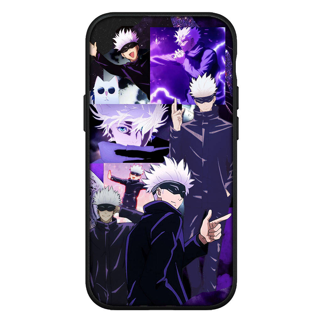 für iPhone 16 15 14 Xiaomi Redmi Note 13 12 11 Pro Max X 10 8 9 XR Samsung Galaxy S24 S23 9C OPPO Huawei Jujutsu Gojo Satoru Kaisen Cartoon Handyhülle for Huawei P30 Pro natur