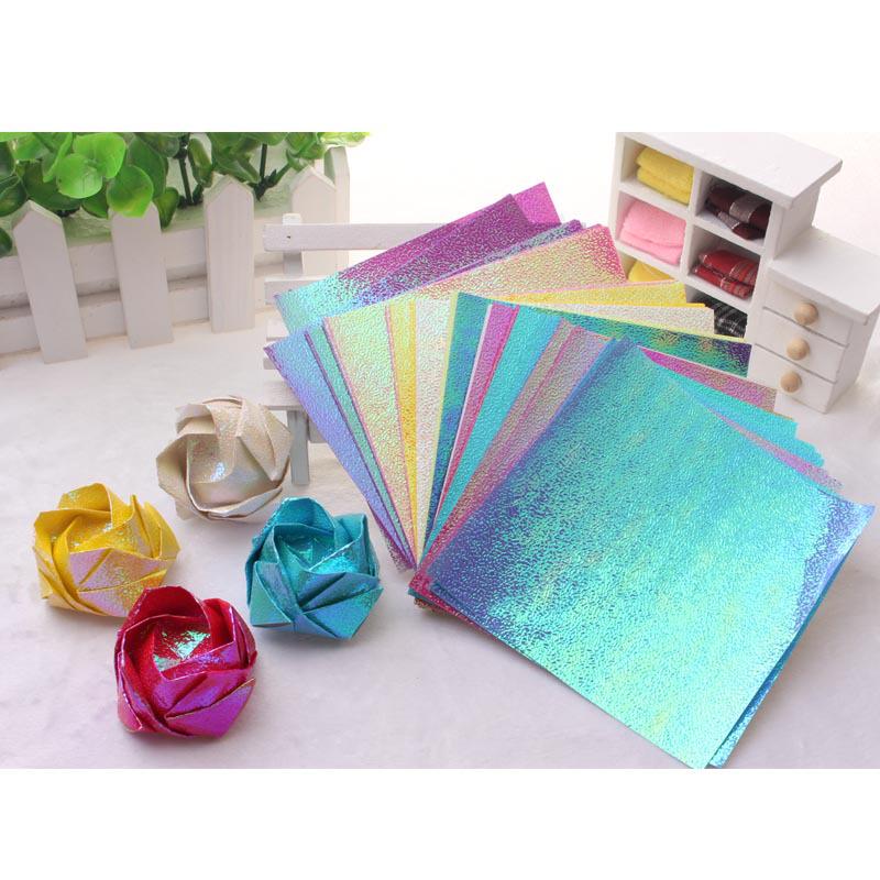 100 Stück Regenbogen Pädagogischer Stern Papier Kreativität Handgemacht Origami Kranpapier DIY Papierfalten Rose Kran Papier 10cm