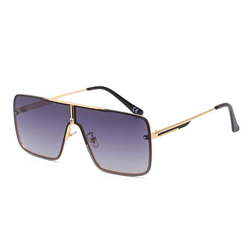 Neue Art-Sonnenbrille-Herren-einteilige Mode-Internet-rote große quadratische Sonnenbrille-Mann-Mode-Europa- und Amerika-Straßen-Sonnenbrille