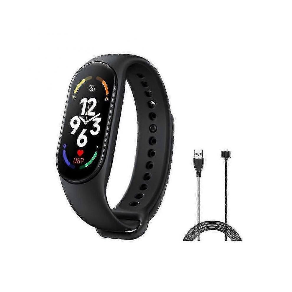 (schwarz) Mi Band 7 Smart-Armbanduhr Fitness-Tracker Sport Smartband Blutdruckmessgerät Armband Smart Band Verbesserte Version(FPL16) pink