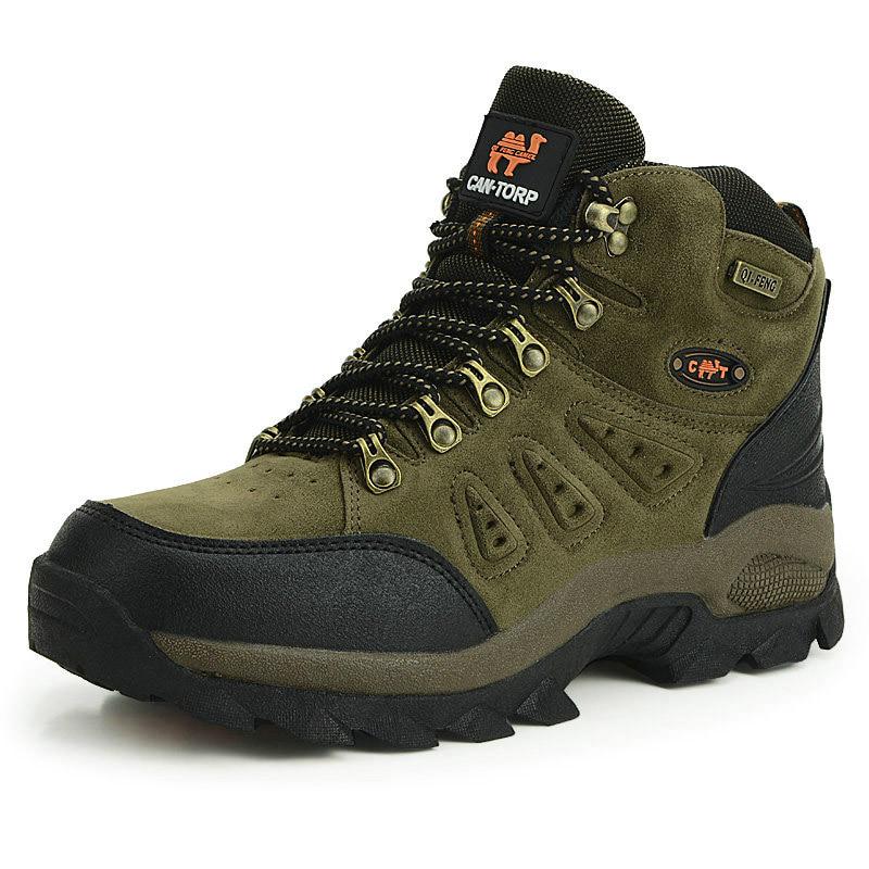 Im freien Wasserdichte Wanderschuhe Männer Frauen Winter Schuhe Walking Klettern Wanderschuhe Berg Sport Stiefel Jagd Herren Turnschuhe 40 grün