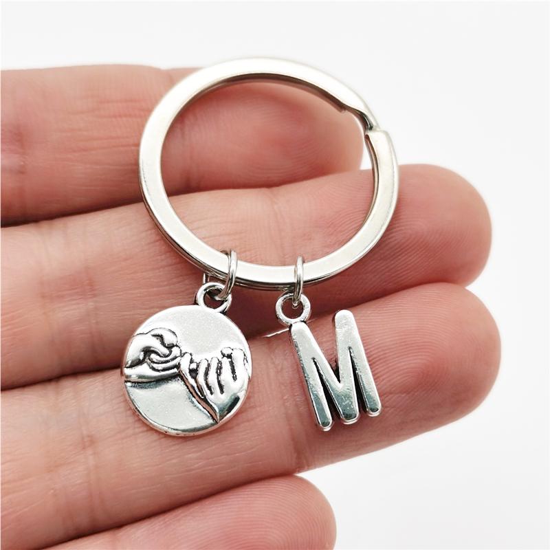 26 Buchstaben Paar Schlüsselanhänger Liebhaber Schlüsselanhänger Freundschaftsvereinbarung Schwestern Schlüsselanhänger Versprechen Schlüsselanhänger Familie Schmuck Geschenke M