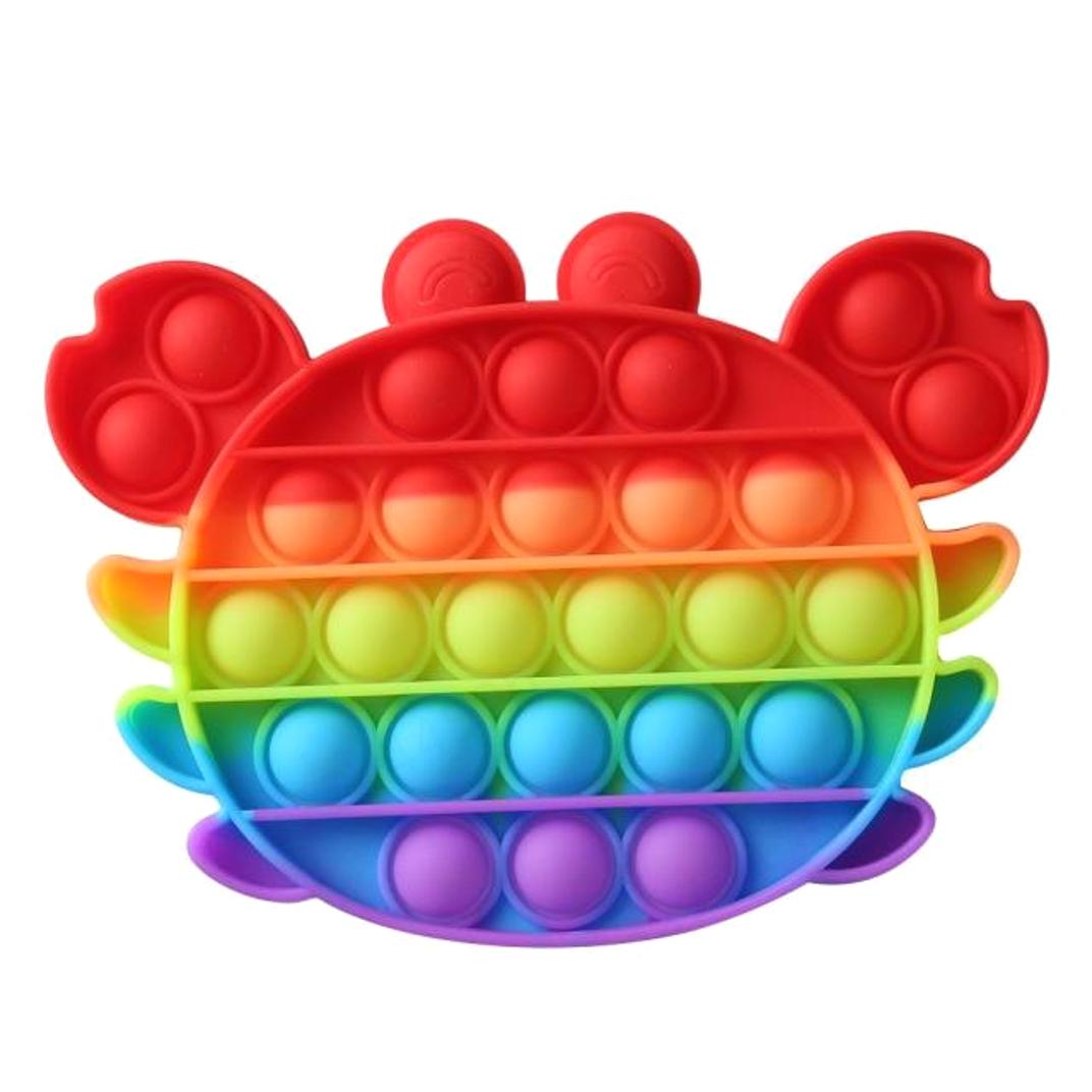 Push Bubble Fidget Sensorisches Spielzeug Autismus Besondere Bedürfnisse Stressabbau Dekompressionsspielzeug antike rubinrot