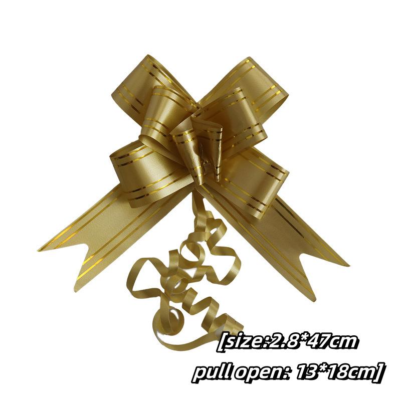 10/50/100 Stück Schleifenbänder Hochzeit Autodekoration Blumenschleifenbänder Schleifen für Geschenke Hochzeit Autodekoration Geschenkverpackung Schleife 10pcs brown
