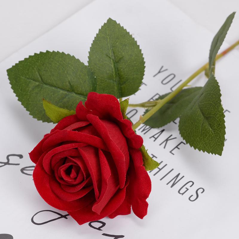 5/10 Stück Rosen, künstliche Blumen, Rosenblütenzweig, künstliche rote Rosen, realistische künstliche Rose für die Dekoration zu Hause 5pcs red