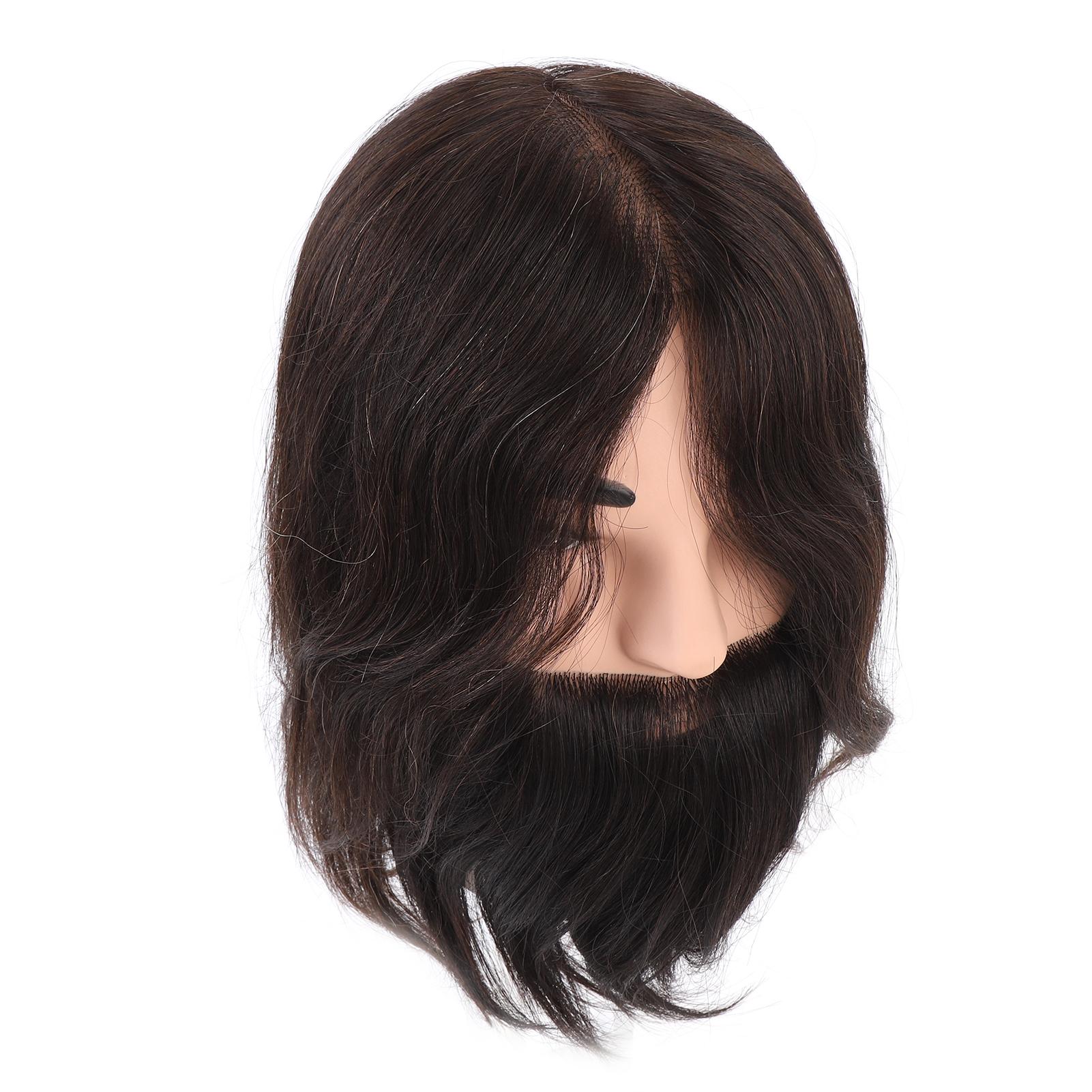 Männlicher Schaufensterkopf mit Bart Simulationsbart Kopfmodell Friseur Übungskopf Puppenkopf für Haare