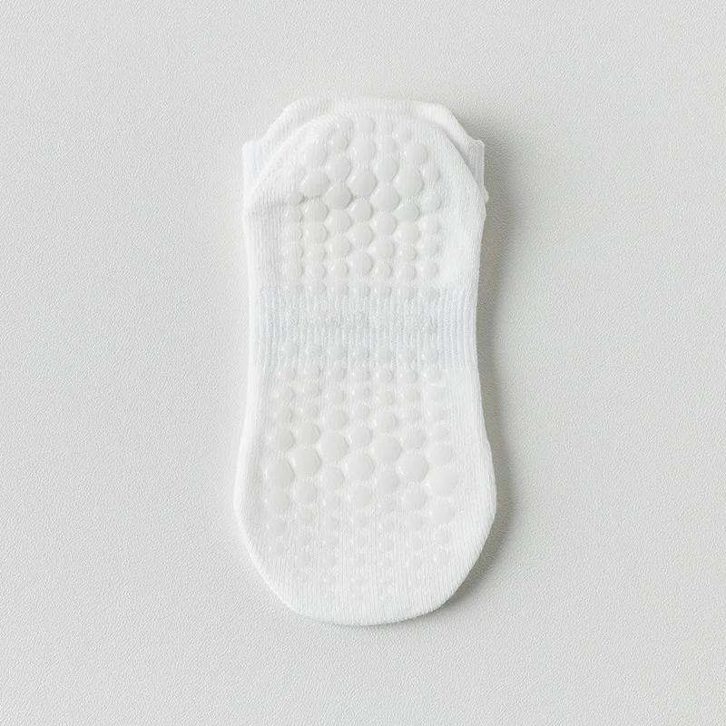 Mesh Atmungsaktive Yoga Socken Frauen Baumwolle Low Cut Kurze Gym Fitness Tanz Sport Socken Professionelle rutschfeste Boden Pilates Socken weiß