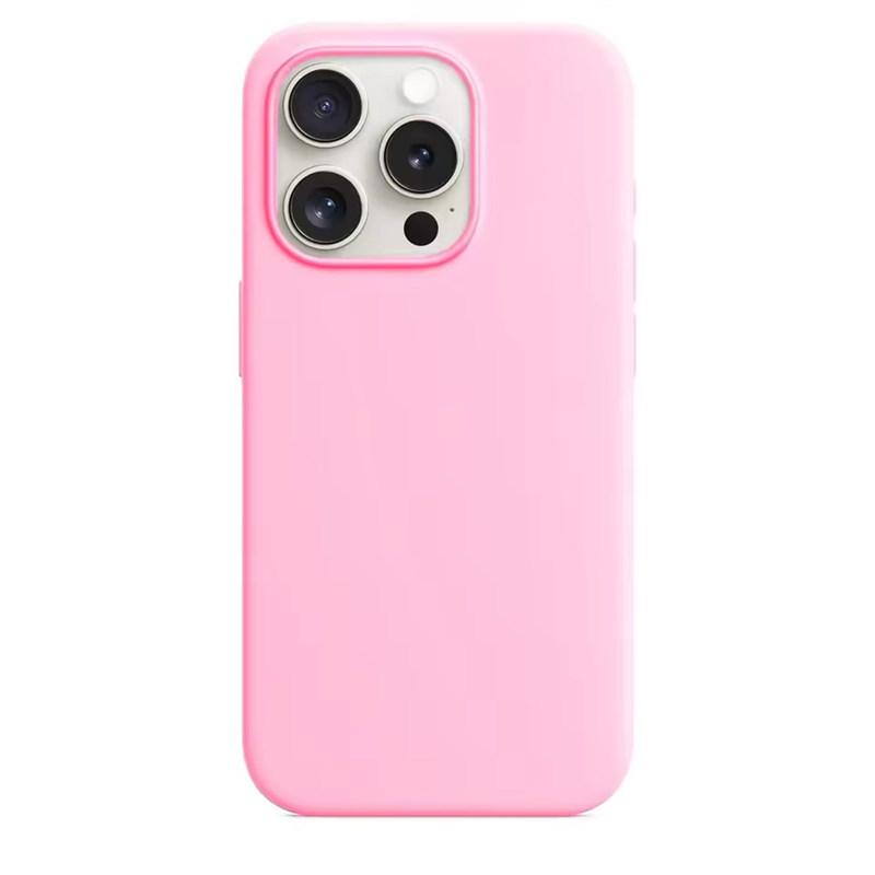 Hochwertige Silikonhülle für iPhone 7/8 SE 16E 17 Air 16 15 14 13 Pro Max Apple Hülle für iPhone 15 16 Plus 13 11 12 14 15 16 Pro Max Hüllen iPhone 17 Pro rosa