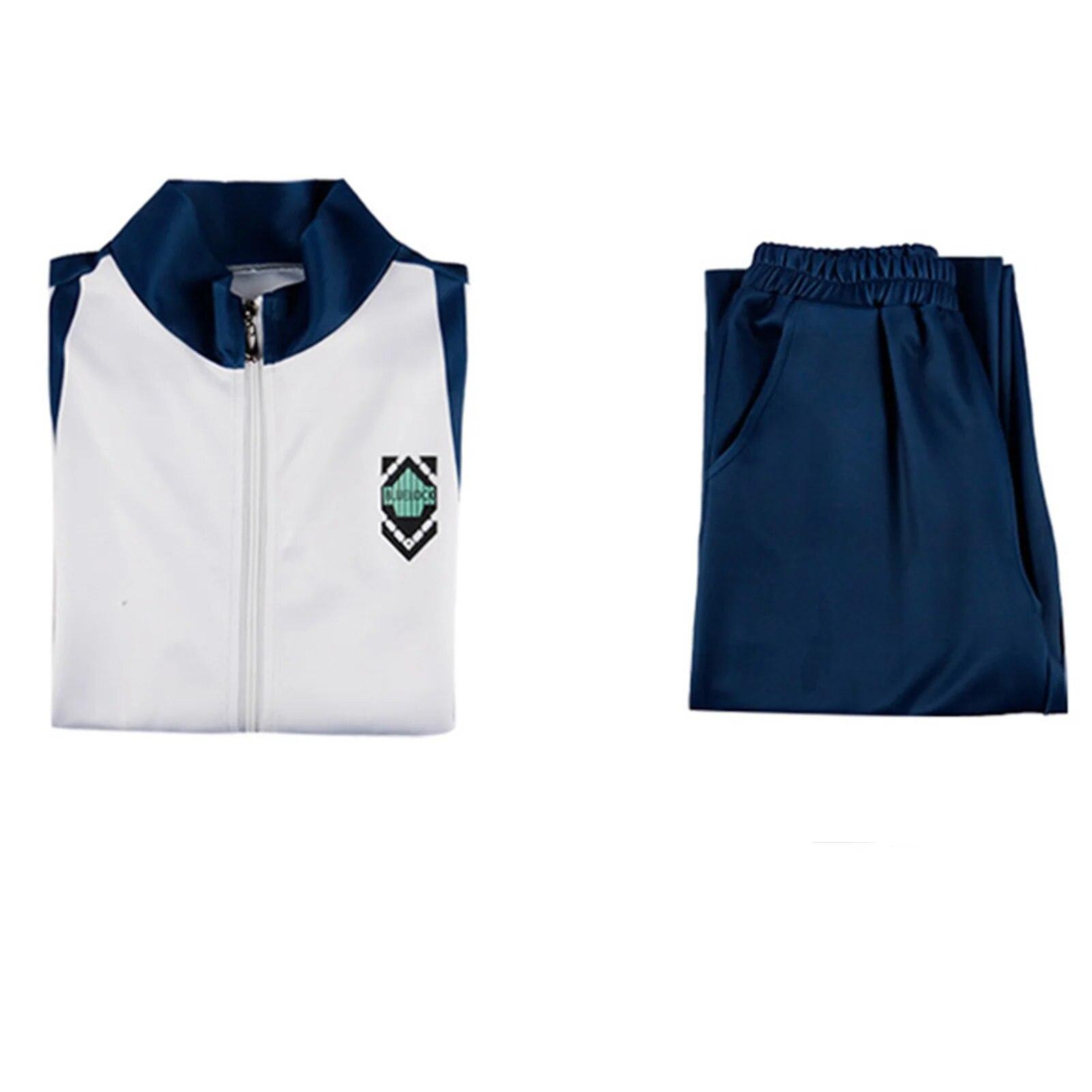 Blue Lock Anime Cosplay Kostüm Bachira Meguru Fußball Fußball Training Uniform Kleidung Jersey Sportswear Halloween Kleidung Männer Frauen XL