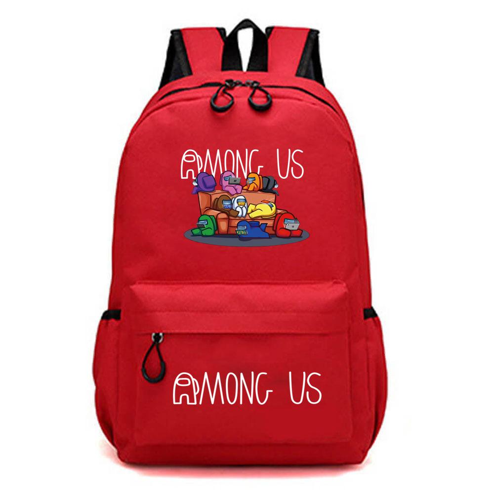 Grund- und Sekundarschule Schultaschen Kinder Weltraum Werwolf Spiel Merchandise Rucksack one size fits all red