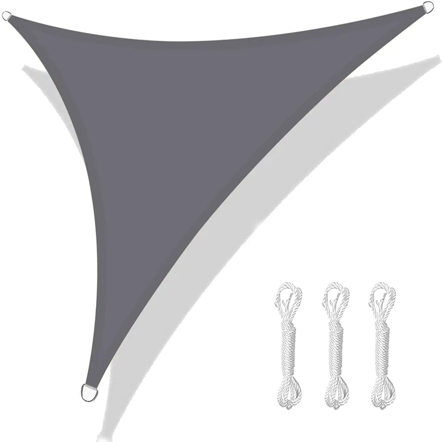 Dreieck 53,632M Sonnensegel Wasserdichtes Sonnenschutzsegel Markise 98UV-Schutz Markise mit kostenlosem Seil für Garten Terrasse Pergola Pavillon 200x200x200CM white