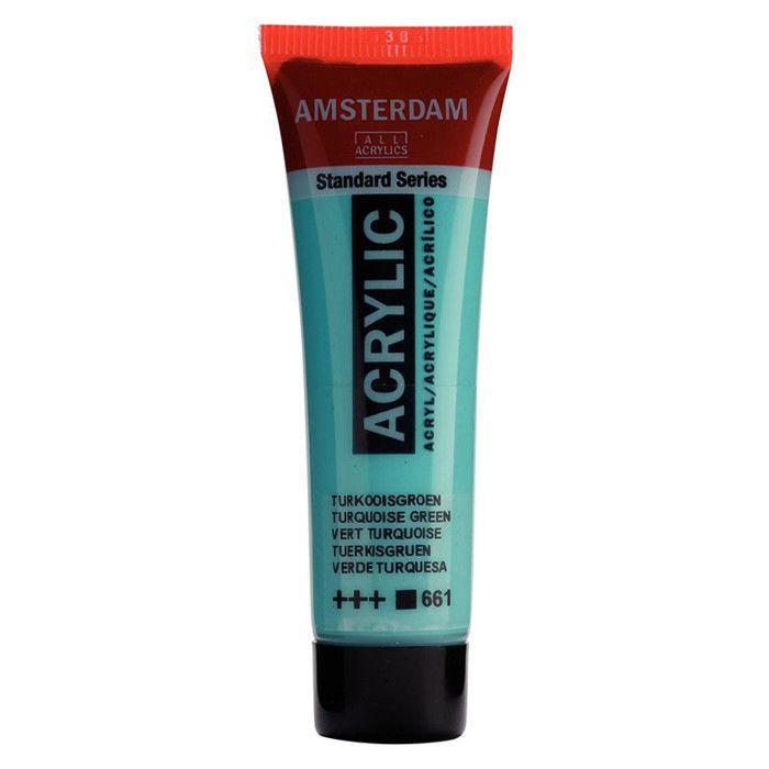 Acrylfarbe - Amsterdam - Standard - 20 ml - Türkisgrün - Lichtecht