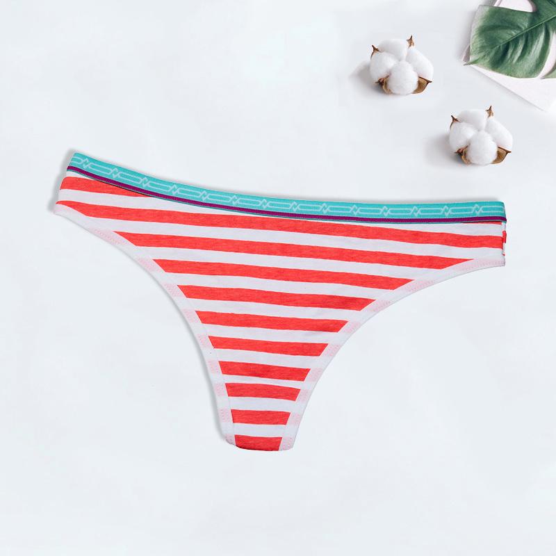 Sexy Tanga Baumwolle Frauen Höschen G-String T-back Weibliche Unterwäsche Slips Dessous Dame Bikini 1 Stück L rot