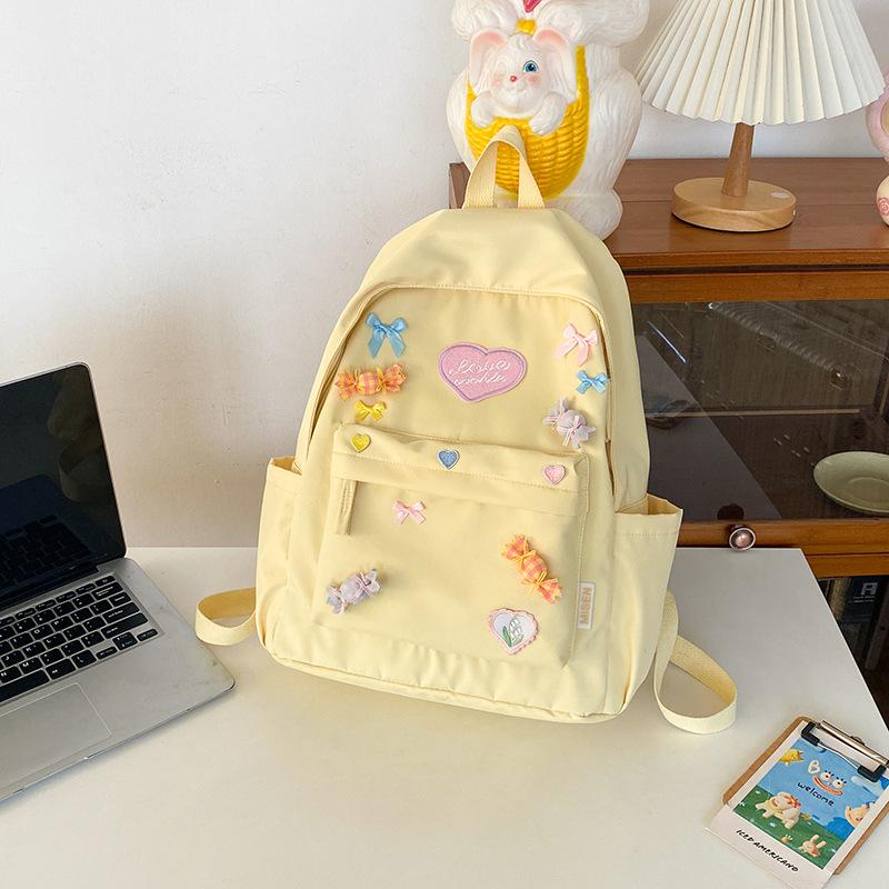 Neuer Original Hausgemachter Handgefertigter Rucksack Niedlicher Rucksack für Studenten und Schüler Lässiger Rucksack mit Großer Kapazität