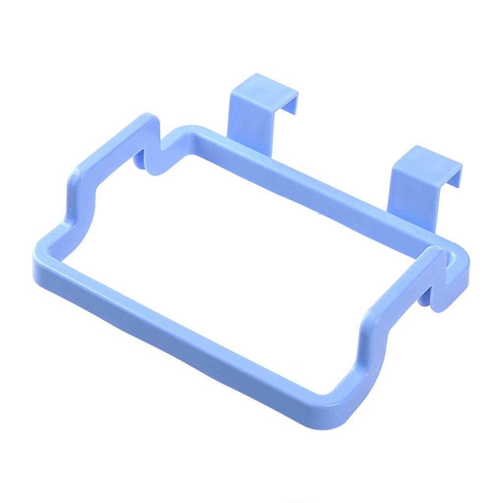 Tür-Rückseite, tragbare Müllsack-Halterung, Müllsack-Halter, Wischer-Rack, Küchenschrank-Aufhänger blau