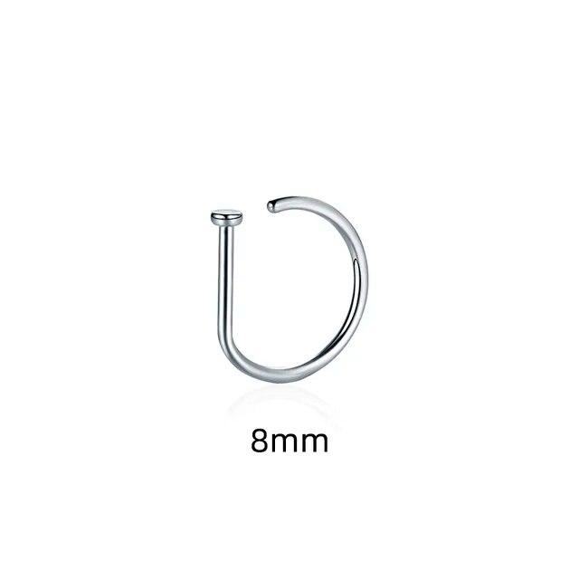 Punk Frauen Männer Gefälschte Piercing Nase Ring Ohrringe Mode Nicht Piercing Nase Clip Edelstahl Perforation Septum Körper Schmuck