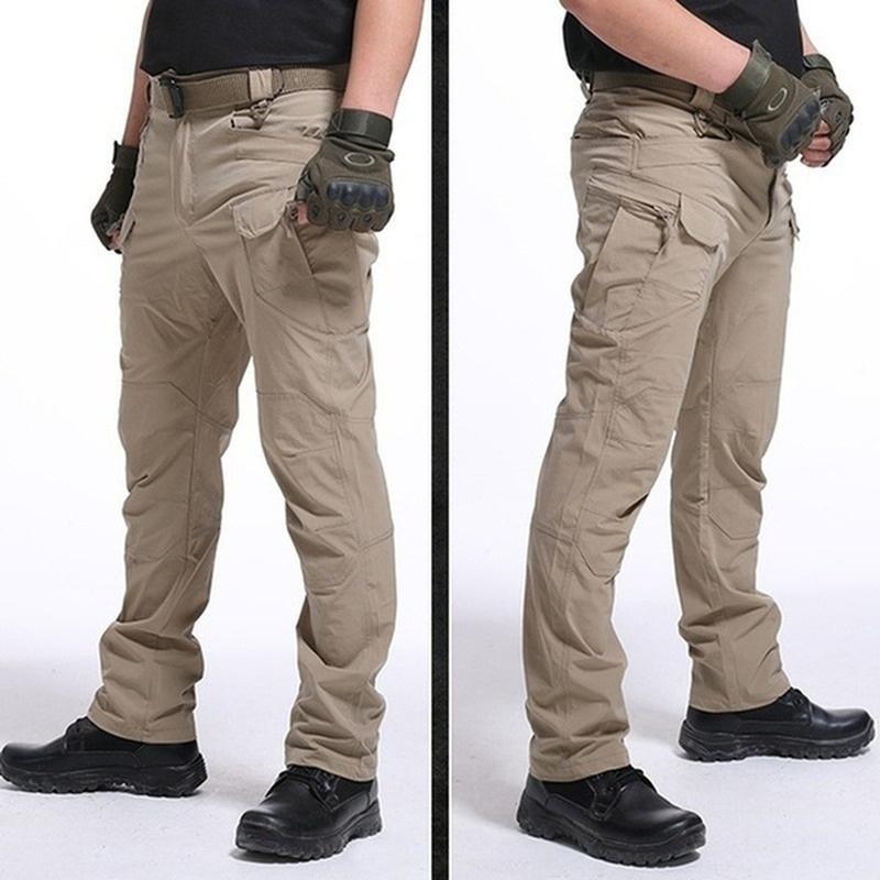 2021 männer Leichte Taktische Hosen Atmungsaktive Sommer Casual Armee Militärische Lange Hosen Männlichen Wasserdichte Quick Dry Cargo Hosen XXXL khaki