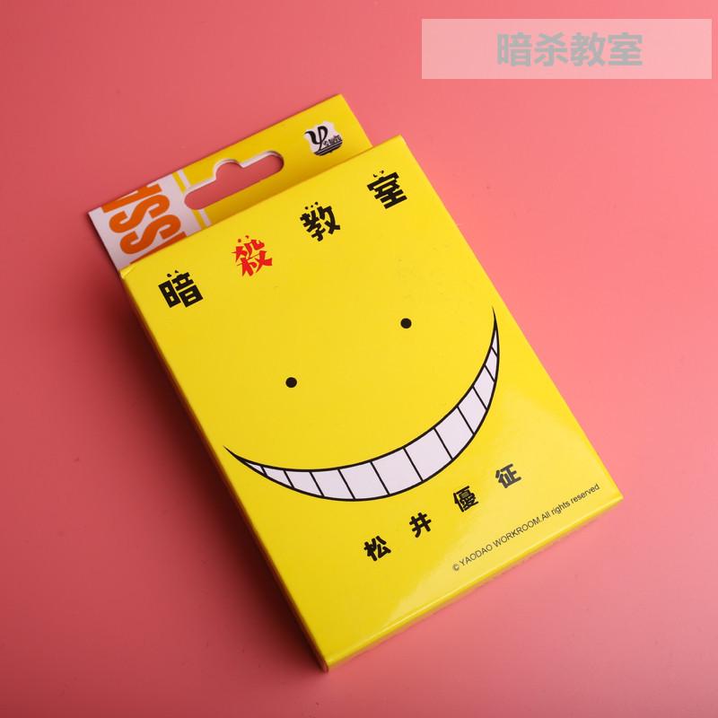 Anime Poker Karten Spielzeug SAO Fairy Tail Jujutsu Kaise Dämon Slayer Danganronpa Brettspiel Karten Hardcover Poker Spielzeug Geschenk classroom