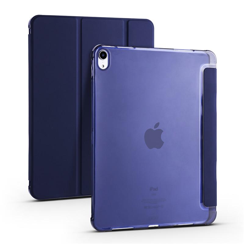 Für iPad Air 11 2024 Hülle mit Stifthalter PU Leder Weiche Rückseite Klappständer Abdeckung Für Funda iPad Air M2 Air 6 5 4th Gen Hülle Capa For iPad Air 11 2024 dunkelblaue