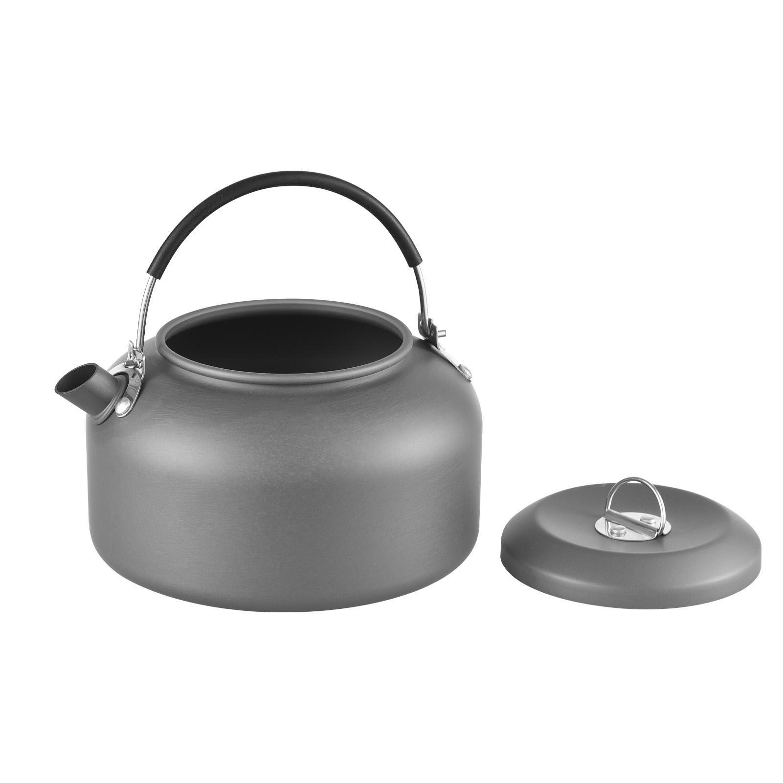 Camping-Wasserkocher und 450 ml 250 ml Metallbecher-Set, Wasserkocher für kochendes Wasser im Freien, Rucksack-Wasserkocher, 1,4 l kettle