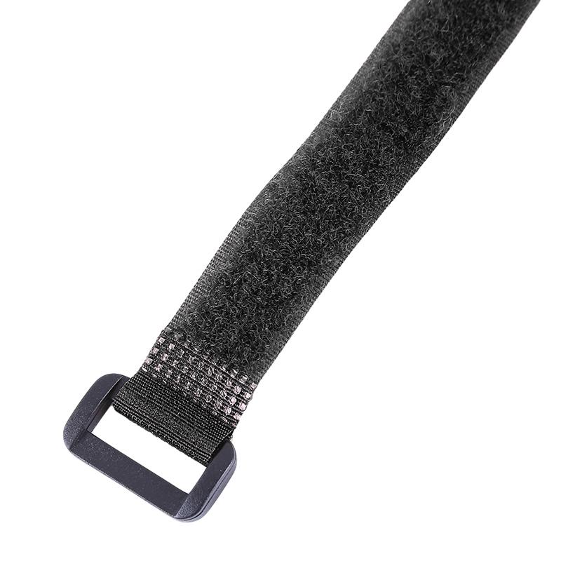 10 Stück wiederverwendbare Angelruten-Pole-Krawattengurte, Gürtelgerät, elastisches Wickelband, Stangenhalter, Zubehör One Size schwarz