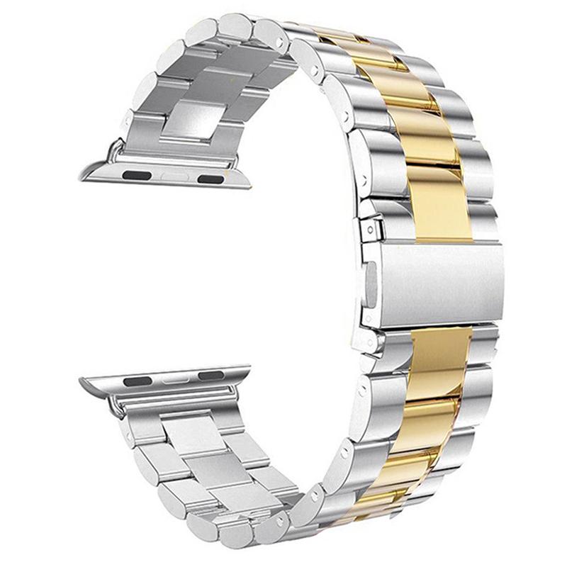 1 Stück Edelstahl Ersatzarmband für Apple Watch Band 38/40/41/42/44/45/49/46MM Für Apple Watch Armband Ultra 11 10 9 8 7 6 5 4 3 2 1 SE Band 42mm or 44mm or 45mm white