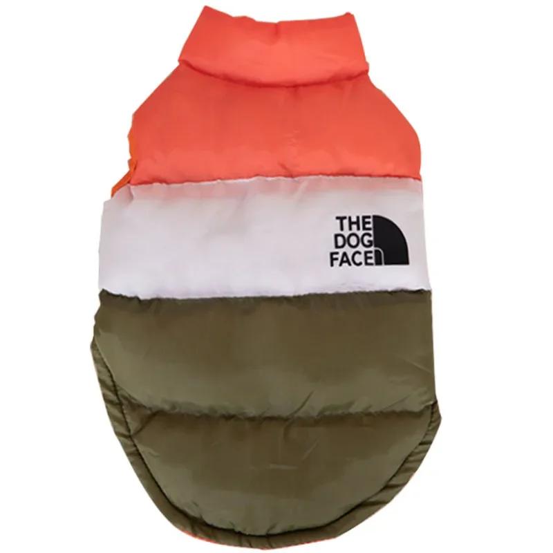 Letvia Winter Haustier Mantel Outdoor Wasserdichte Hunde Katzen Jacke Bequeme Hunde Weste Mit Integriertem Baumwoll Turm Für Kleine Mittlere Hunde (Orange,XL) orange