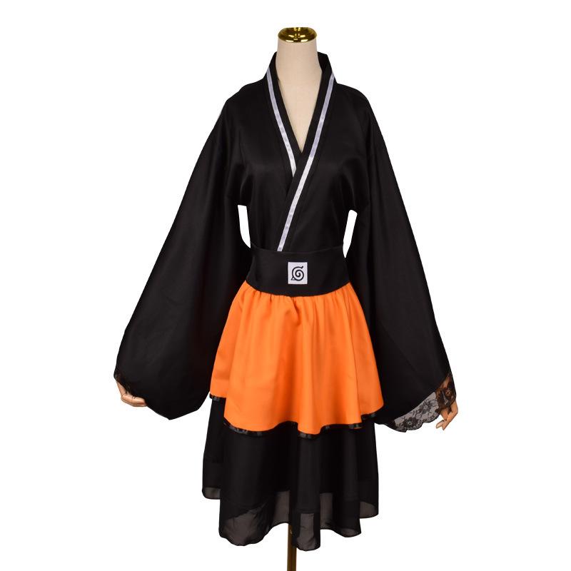 Anime Naruto Shippuden Uzumaki Naruto Akatsuki Kakashi Sasuke Lolita Kimono Kleid Anime Cosplay Kostüm Party Uniform Kleidung Anzug XXL