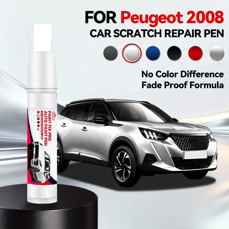 Für Peugeot 2008 2013-2025 P21 P54 Lackreparaturstift Lackstift Kratzerentferner DIY Autozubehör Schwarz Weiß Grau Blau Orange perlmutt weiß