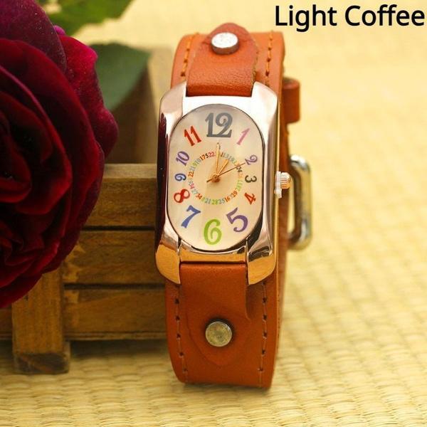 Farbe Digitale Rechteck Uhr Frauen Armband Uhren Weibliche Quarzuhr Student Freizeit Uhr