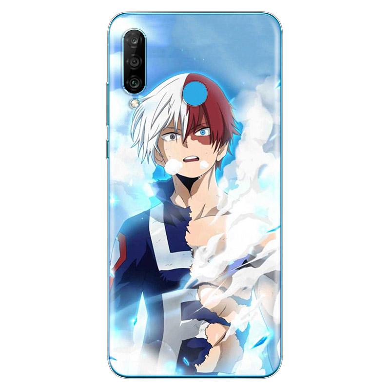 My Hero Academia Anime Weiche TPU-Silikonhülle für Huawei P40 P30 P20 Pro P10 P9 P8 Lite E Plus 2019 2017 Telefonhülle Huawei P30 Lite