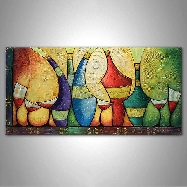 Große abstrakte Malerei Kunst bunte Blüte Blume Poster Leinwand Malerei für Wohnzimmer Wand Kunst dekorative Bilder Home Decor 60cm×150cm NoFrame