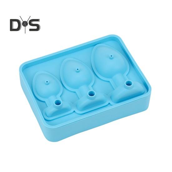 Eiswürfelschale, lustige Arsch-Plug-Eisform für Whisky, Cocktails, Süßigkeiten, Gelee, DIY-Formwerkzeug für lustige Partystreiche und humorvolle Getränke himmelblaue