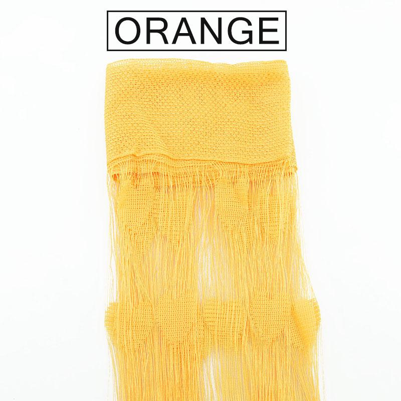 100*200Cm Romantische herzförmige String Gardinen für Wohnzimmer Schlafzimmer Vorhang orange