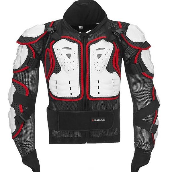 Atmungsaktiver Komfort-Motorrad-Rüstungsanzug, Racing-Schutz-Rückenjacke, Motorrad-Rückenprotektor für Erwachsene XL rot/schwarz