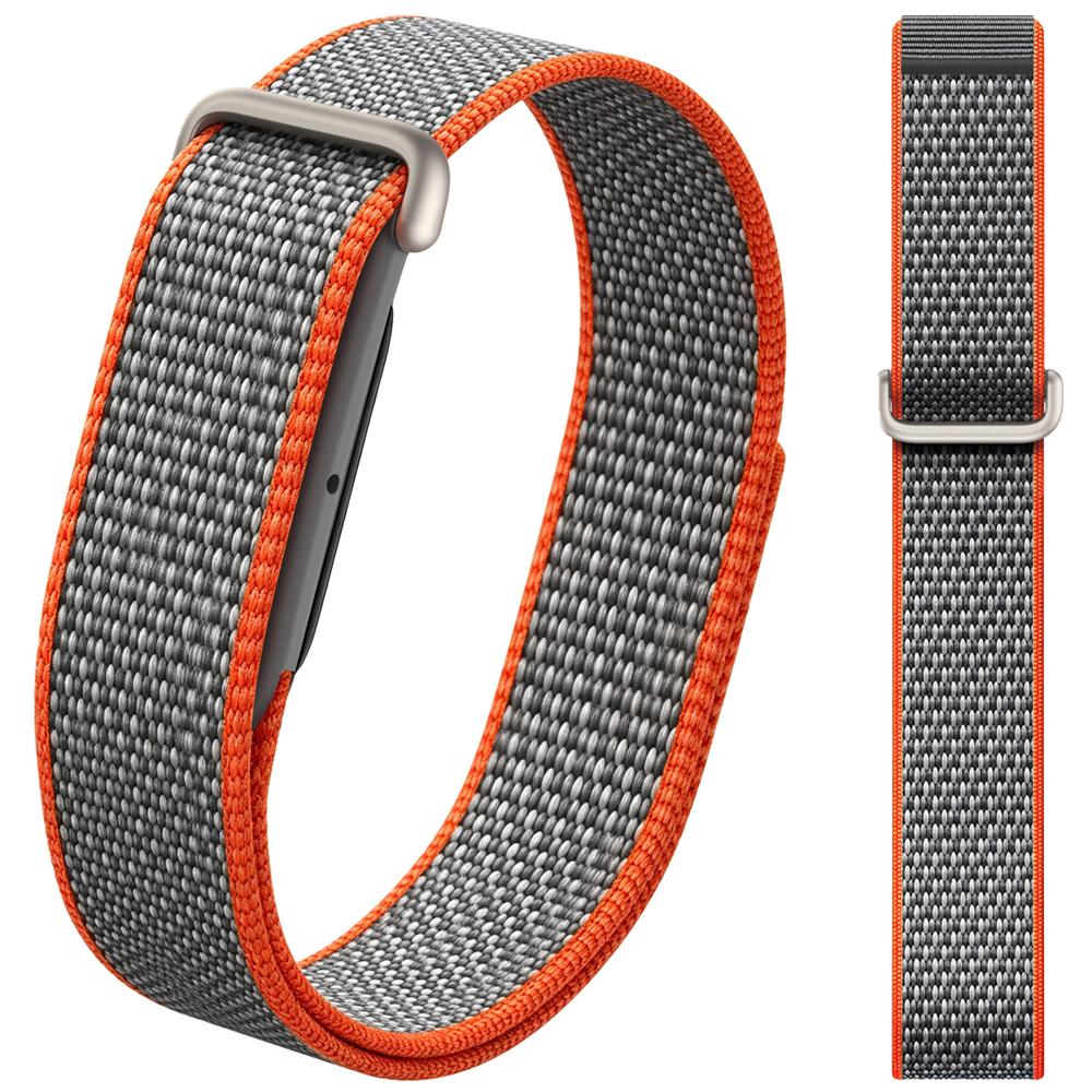 Nylon-Armband für Google Fitbit Air Ultra-Schlank Federleicht Atmungsaktiv Schnellverschluss-Armband für Fitbit Air Ersatz-Armbänder For Fitbit Air gray