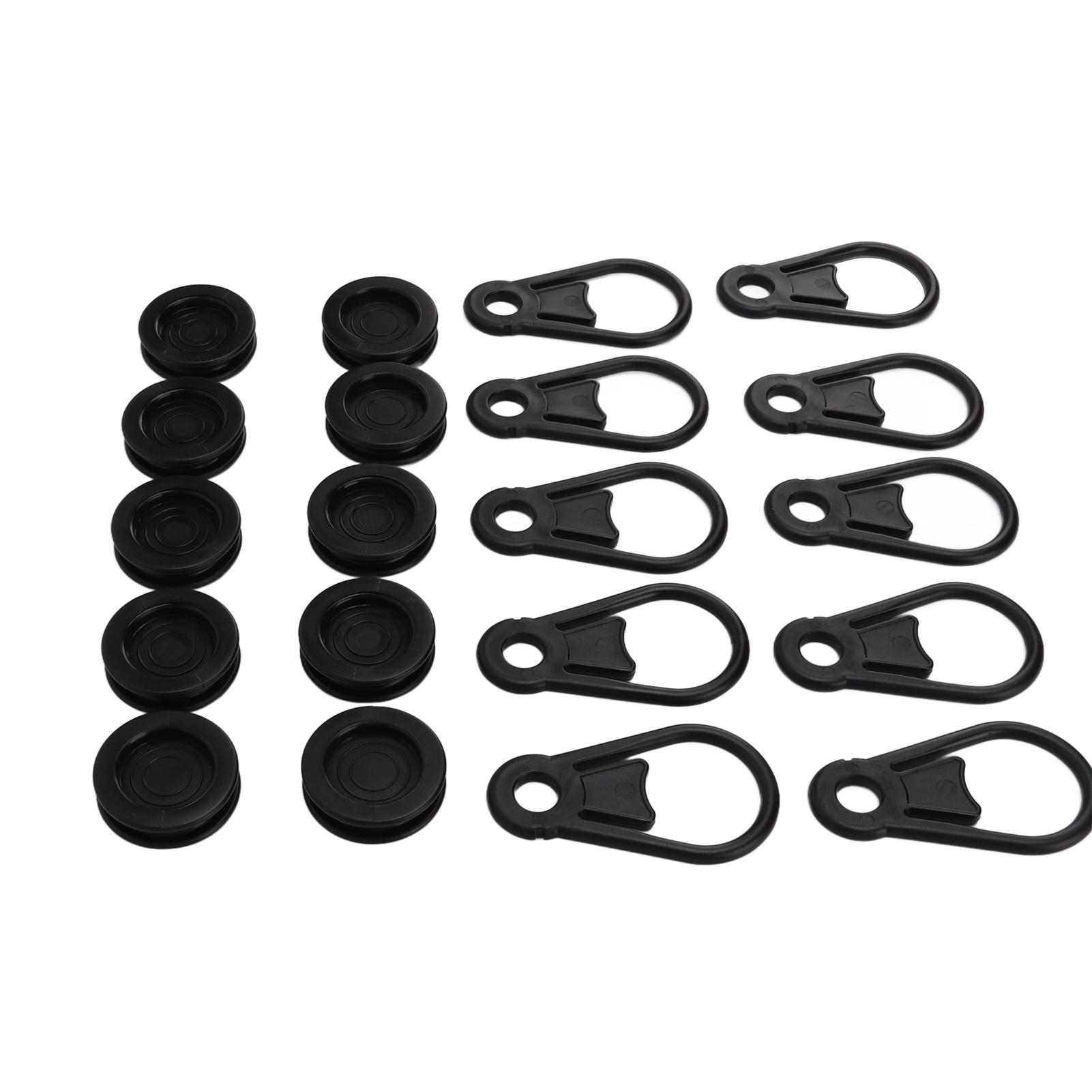 10 Stück Outdoor Camping Zeltclip Markise Windseilklemmen Schnalle Zugseil Kunststoffclip