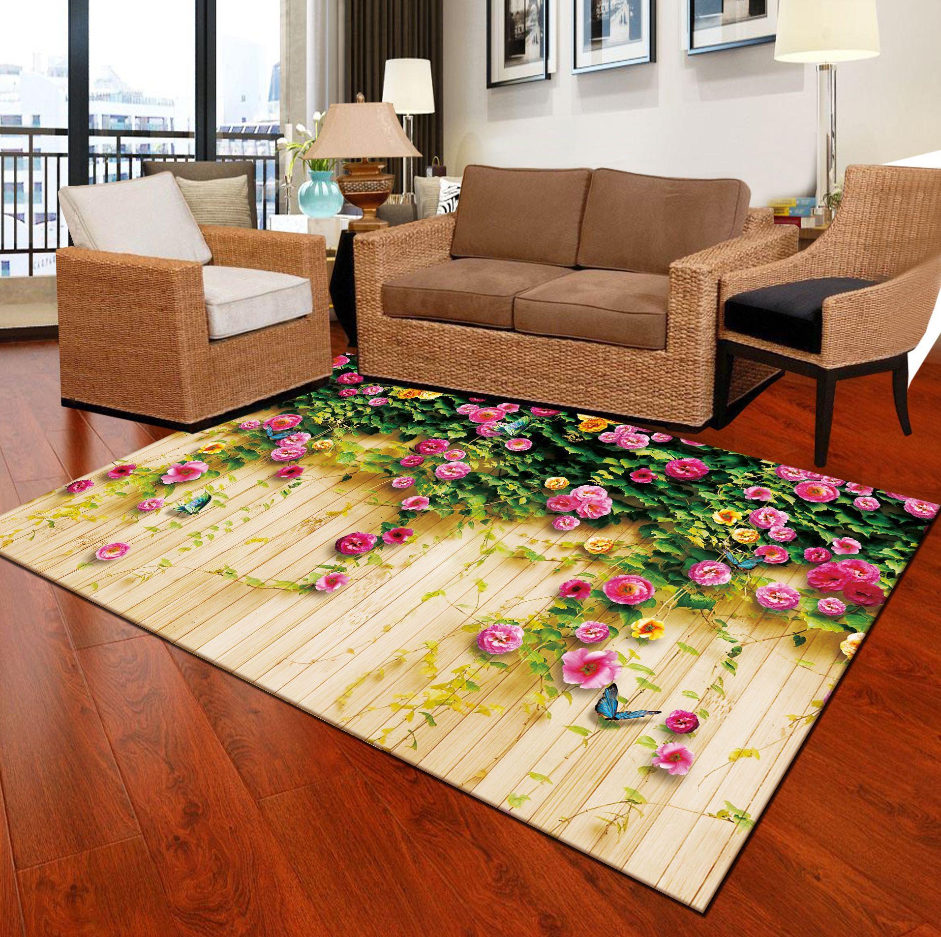 Magische rosa Teppiche, abstrakte Sonne und Blumen, Teppiche, Wohnzimmer, Schlafzimmer, Stuhlmatten, Heimdekoration 40*60cm