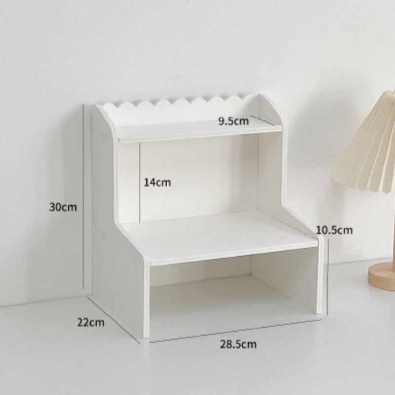 Desktop Regal Schlafsaal Hause Schreibtisch Organizer Lagerung Regal Einfache Student Computer Desktop Erhöhung Rack Small weiß