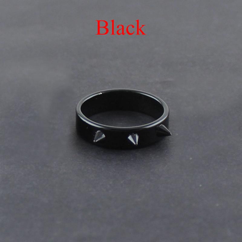 Mode Luxus Vintage Ring Punk-Stil Herren und Damen Thorn Schmuck Ring Herren 20 schwarz