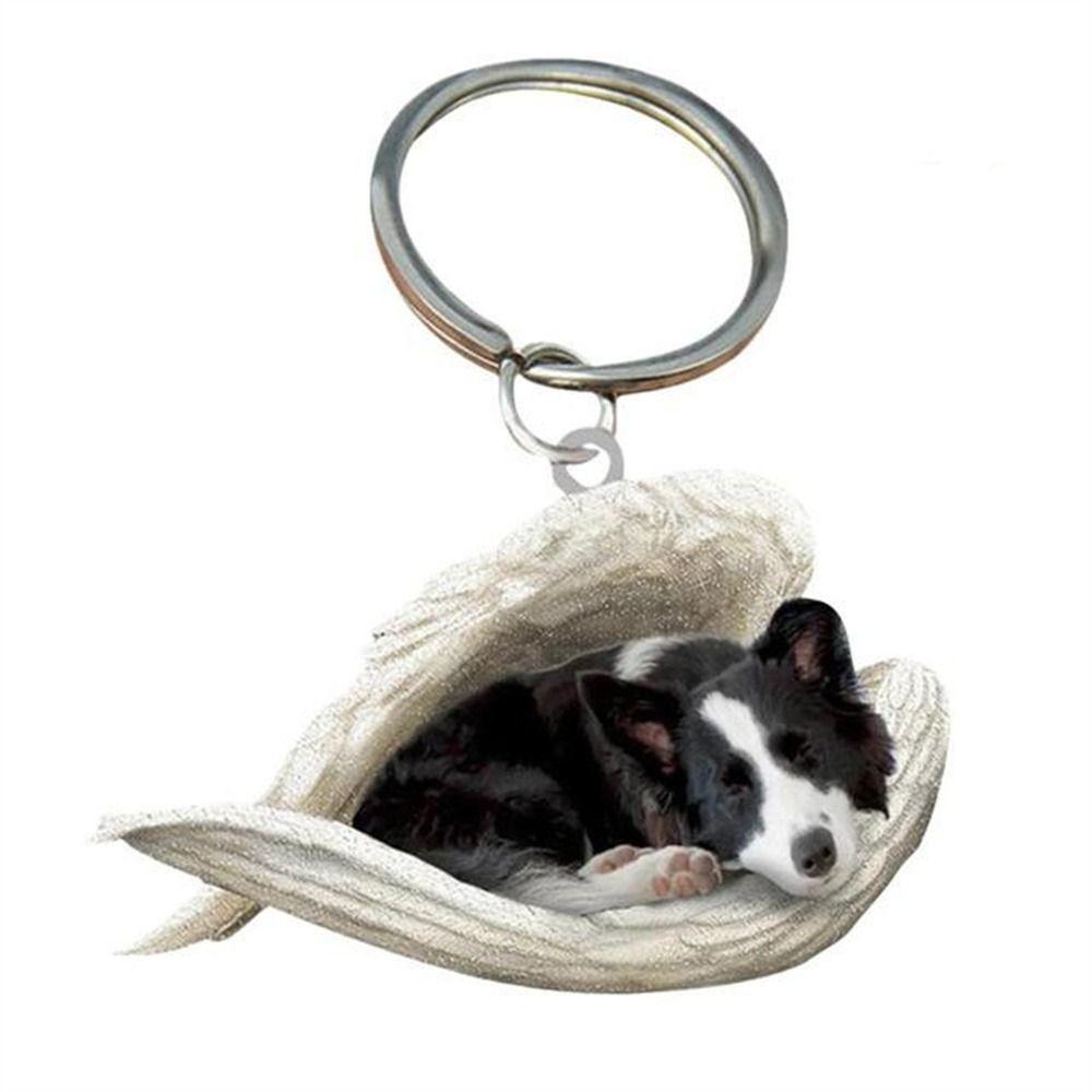 Für Frauen Haustier Schlüsselanhänger Schmuck Geschenk Schlüsselanhänger Tier Schlüsselanhänger Hund Schlüsselanhänger Auto Schlüsselanhänger Hund Anhänger Border Collie