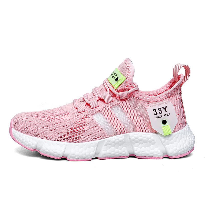 Sportschuhe für Herren, lässige Sneakers, Sommerschuhe, Laufschuhe für Herren, atmungsaktiv, bequem, modisch, Wanderschuhe 38 rosa