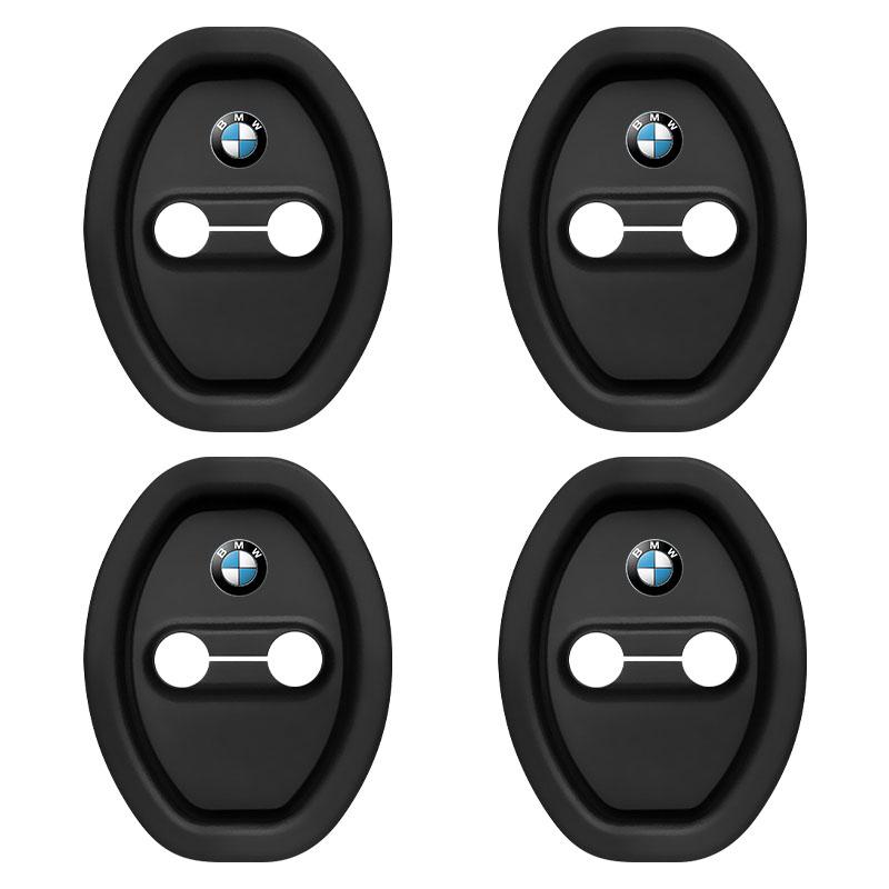 4 Stück M LOGO Auto Türschloss Abdeckung Silikon Schutz Auto Zubehör für BMW E38 E39 E46 E53 E60 E61 E64 X7 X3 X4 X5 X6 3 4 5 6 7 Serie Z4 M M3 M5 M6 BMW black