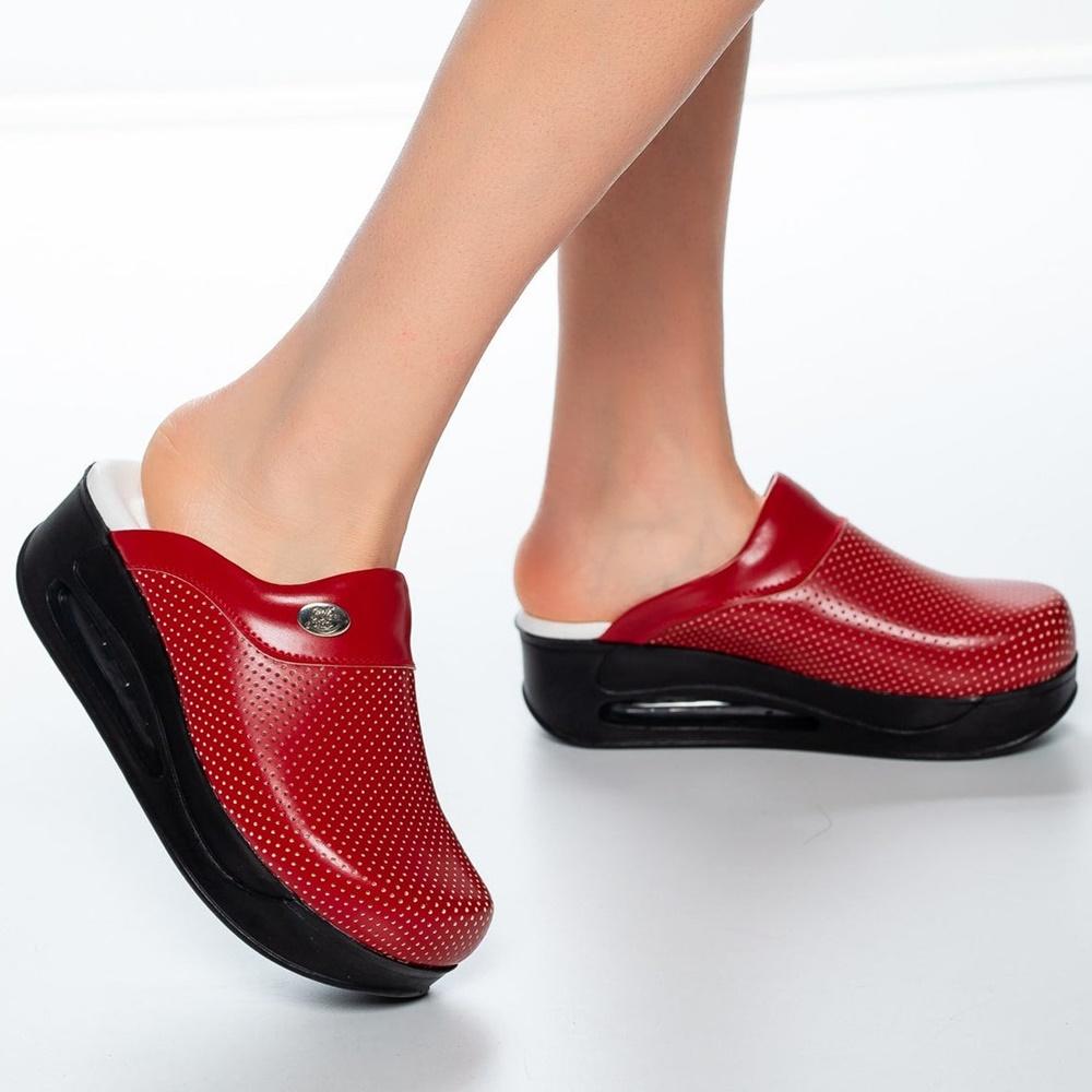 Frauen Medizinische Clogs Sabo Krankenhausschuhe Rutschfeste Pantoffel Krankenschwester Arzt Hebamme Chirurgische Sandalen 38 mandel