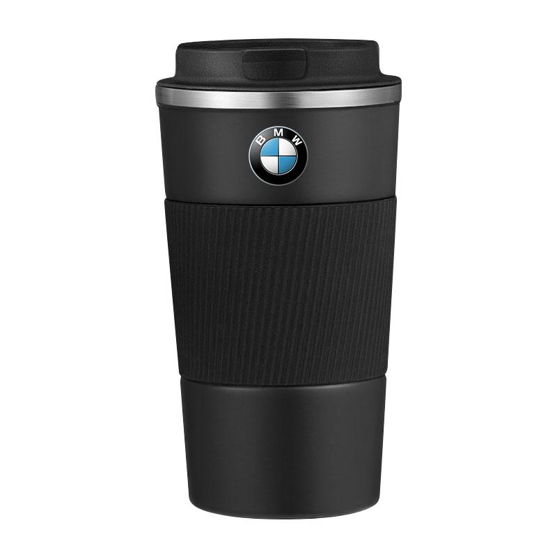 Edelstahl Gazoo Racing Emblem Kaffee Thermosflasche Thermobecher für BMW M E36 E46 E90 E60 E39 F30 F10 F20 X5 E70 E53 G30 E91 E92 E93 BMW schwarz