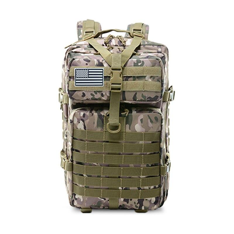 50L Kapazität Männer Armee Militärische Taktische Großer Rucksack Wasserdicht Outdoor Sport Wandern Camping Jagd 3D Rucksack Taschen Für Männer Oxford Material armee grüne