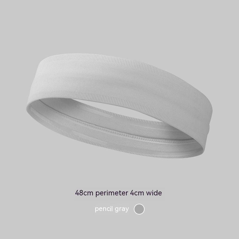 Herren Sport Stirnband Schweißband Anti-rutsch Stretch Elastische Outdoor Sport Schweiß Stirnband Frauen Gym Laufen Tennis Headwrap graue