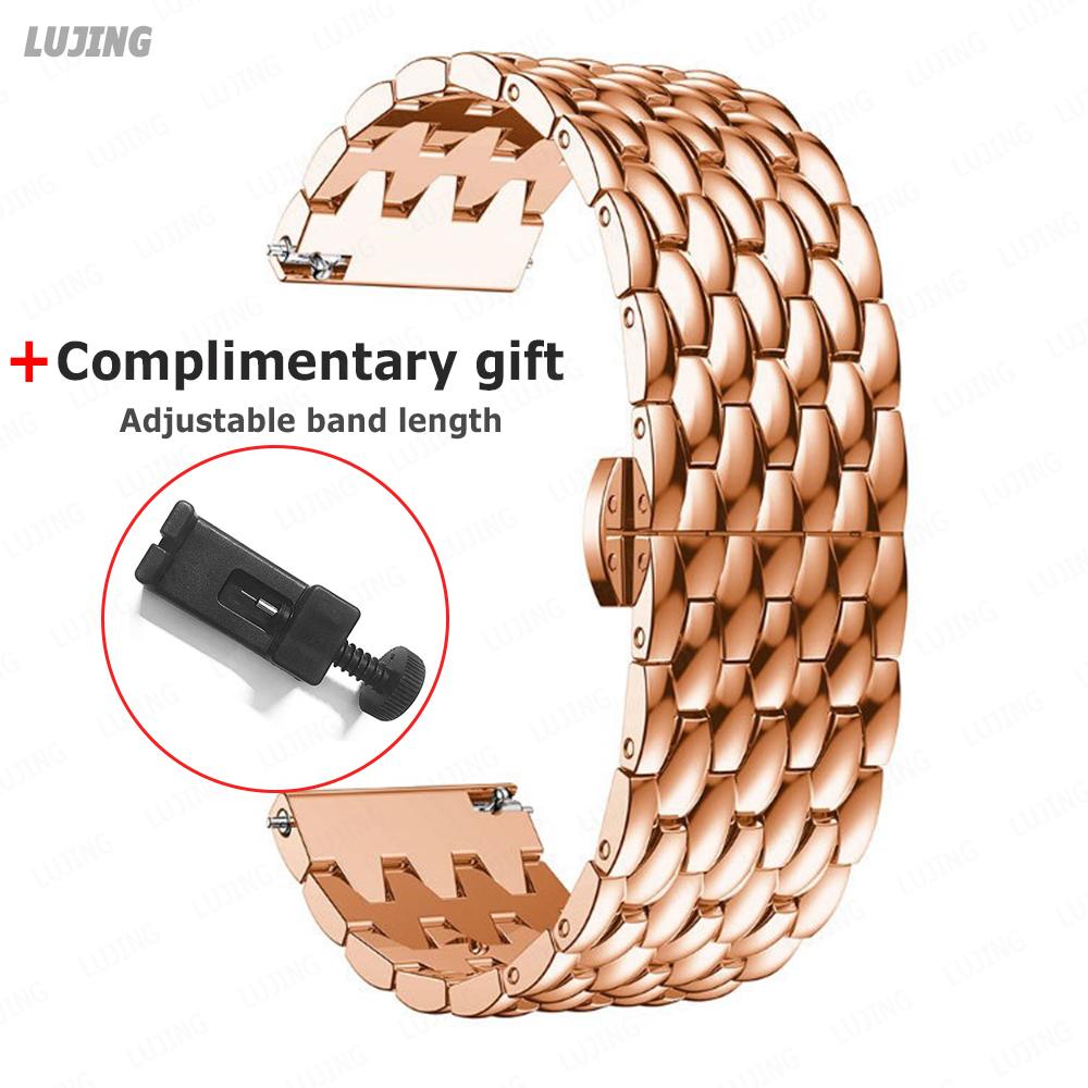 20 22 mm Edelstahlarmband für Huawei Watch 4 Pro GT2/2e3Pro 46 mm für Samsung Galaxy Watch4 40 44 mm 5 45 mm Gear S3 Metallarmband Galaxy Watch 6 47 Band Galaxy Watch 5 44mm