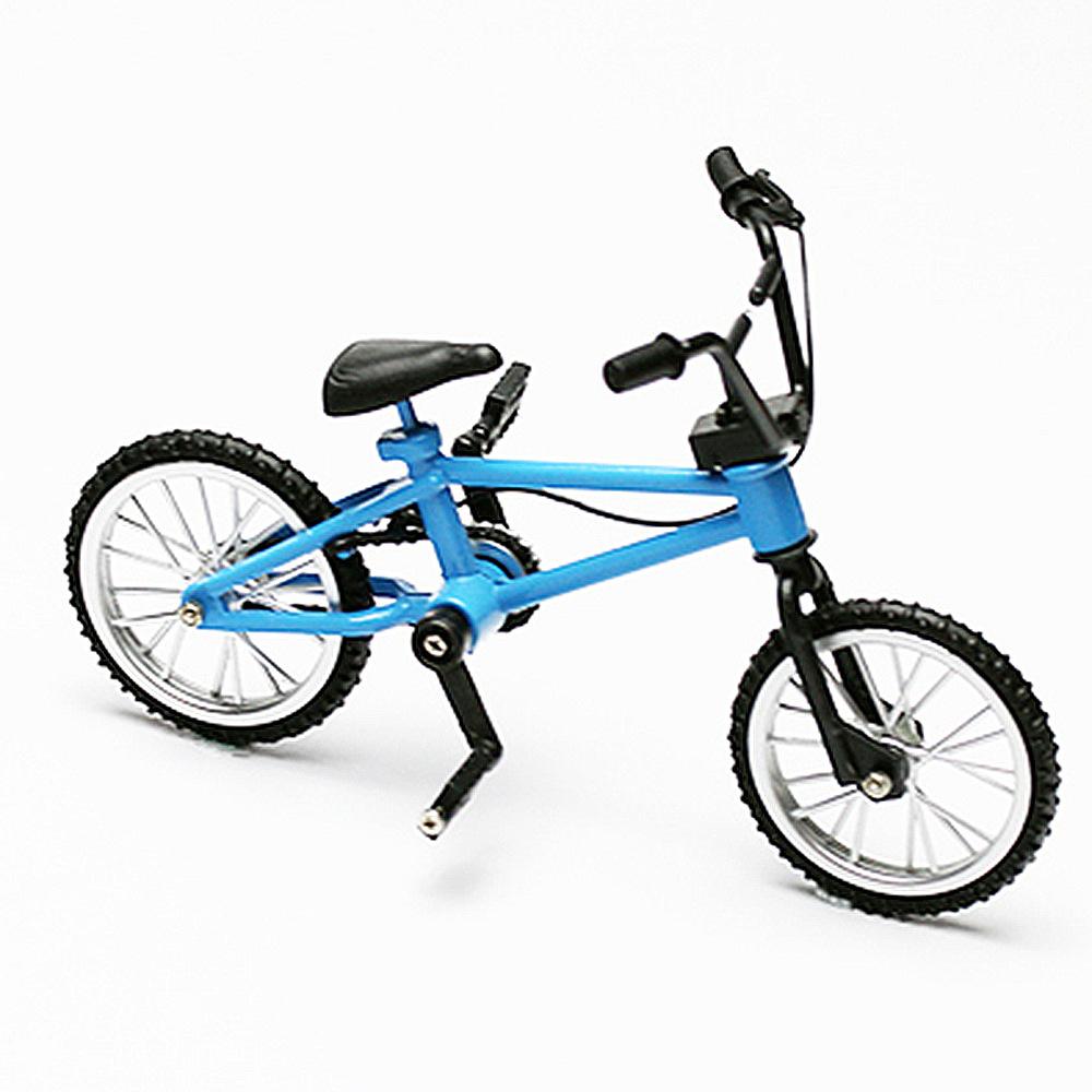 Mini Finger Mountainbikes Spielzeug Legierung Fahrrad Kinder Neuheit Spielzeug Tragbares Fahrrad für Kinder Geschenk blau